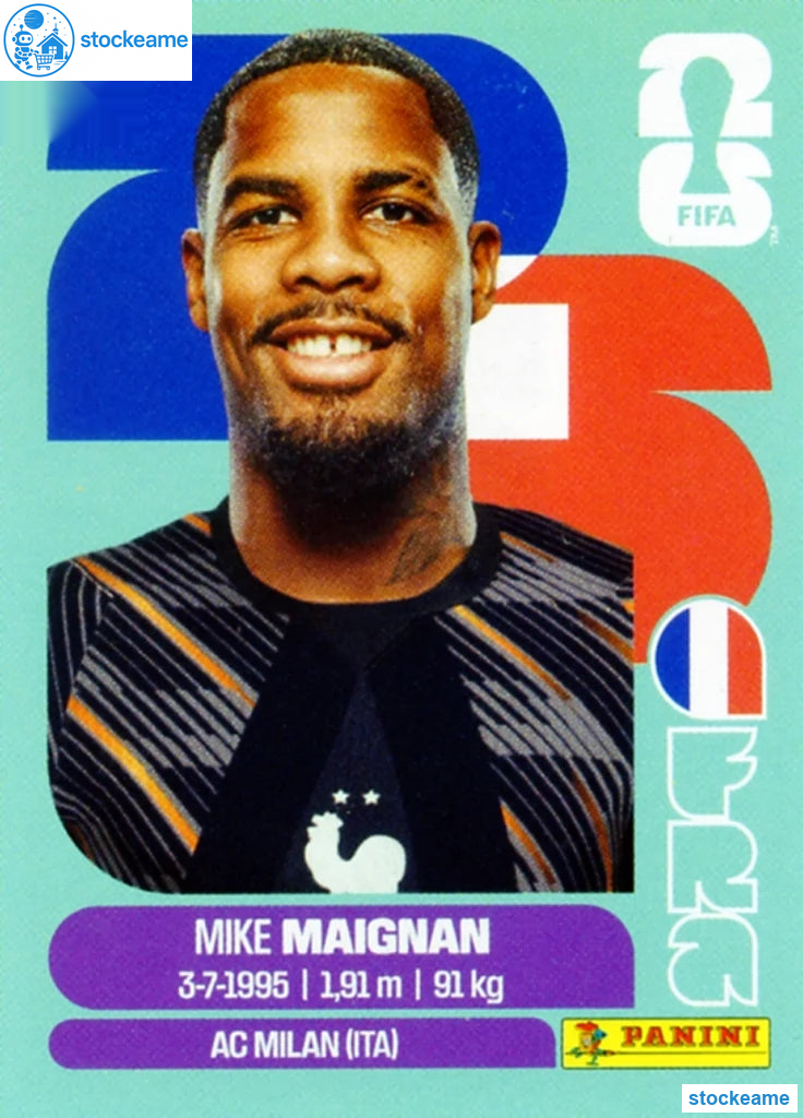 FRA002 - Mike Maignan | France | Panini World Cup 2026 Base Sticker - Image 2