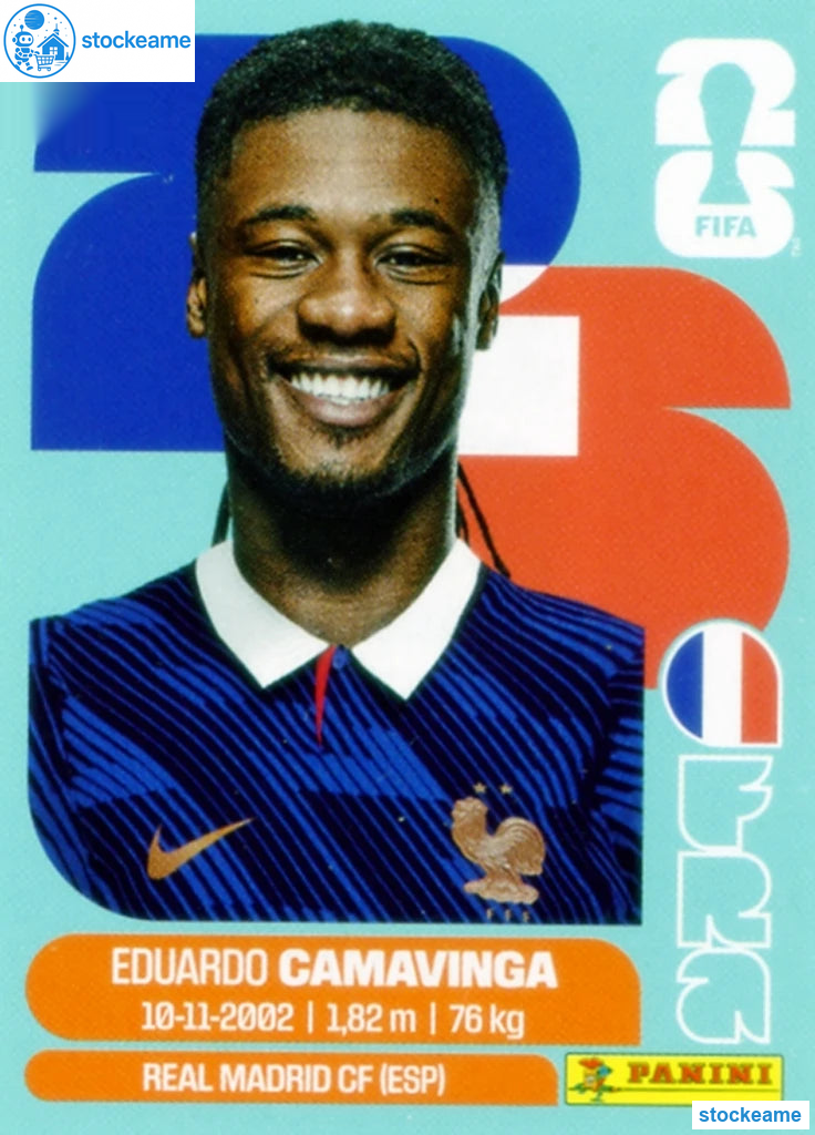 FRA010 - Eduardo Camavinga | France | Panini World Cup 2026 Base Sticker - Image 2