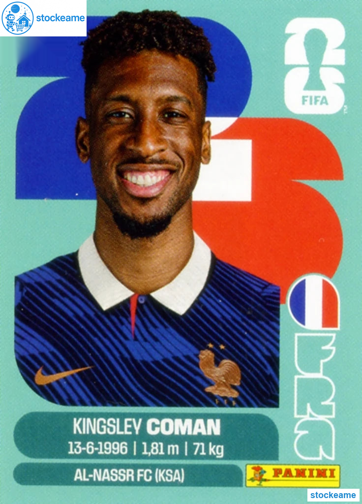 FRA018 - Kingsley Coman | France | Panini World Cup 2026 Base Sticker - Image 2