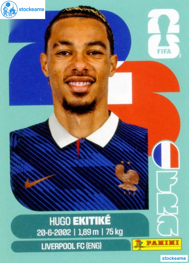 FRA019 - Hugo Ekitike | France | Panini World Cup 2026 Base Sticker - Image 2