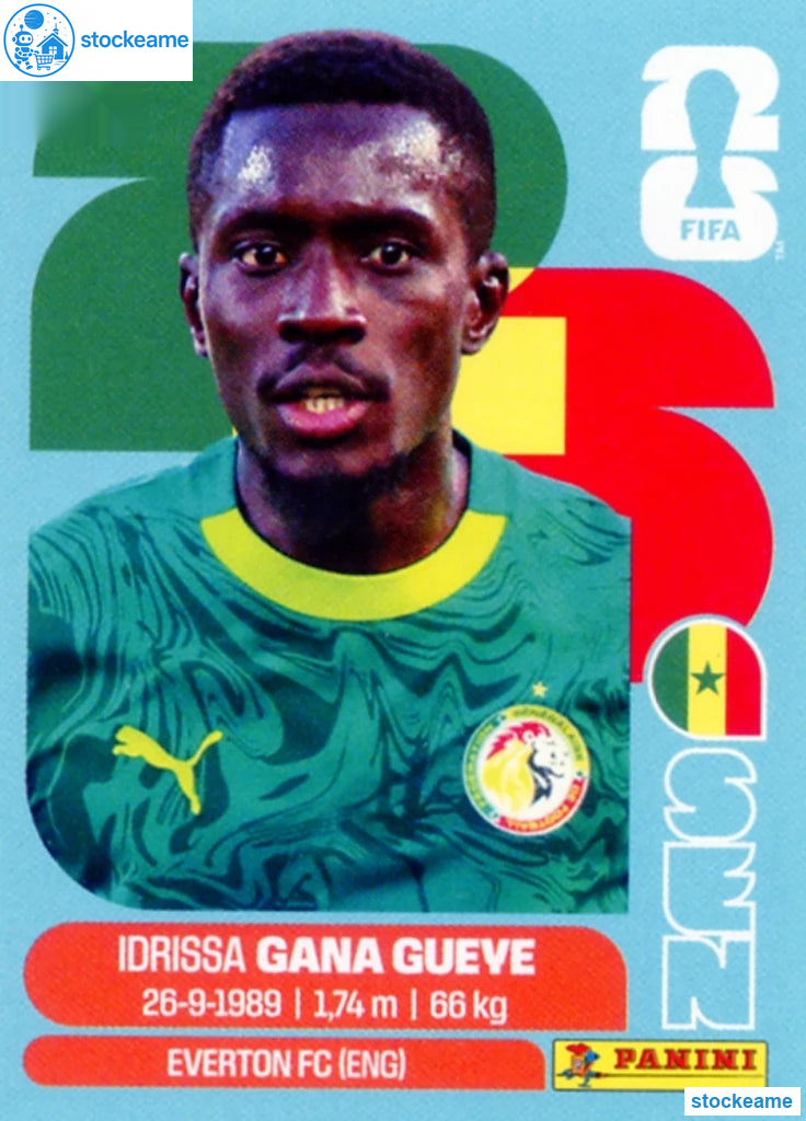SEN009 - Idrissa Gana Gueye | Senegal | Panini World Cup 2026 Base Sticker - Image 2
