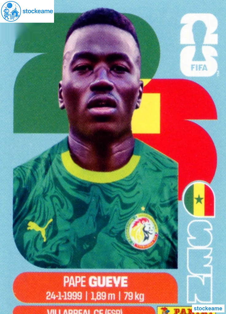 SEN011 - Pape Gueye | Senegal | Panini World Cup 2026 Base Sticker - Image 2