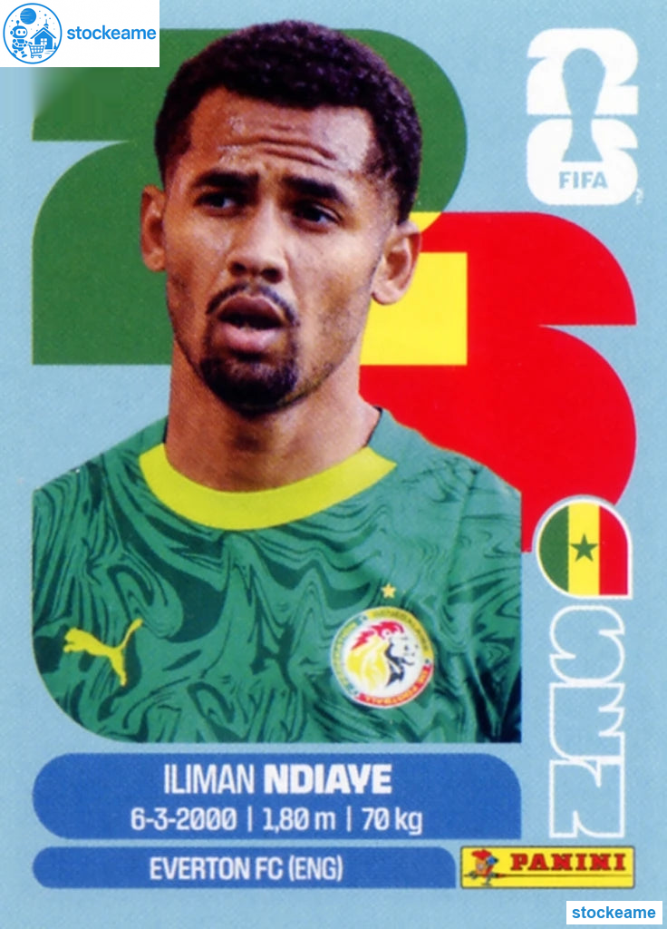 SEN018 - Iliman Ndiaye | Senegal | Panini World Cup 2026 Base Sticker - Image 2