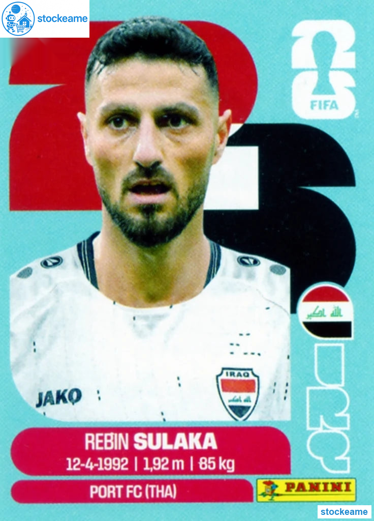 IRQ003 - Rebin Sulaka | Iraq | Panini World Cup 2026 Base Sticker - Image 2