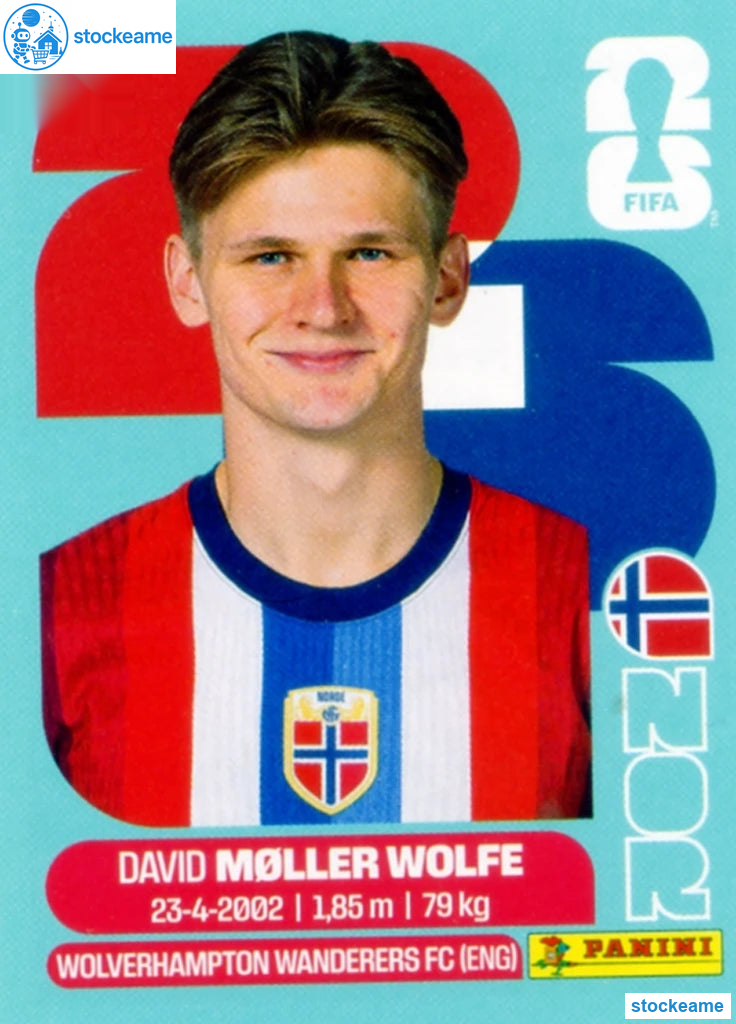 NOR007 - David Møller Wolfe | Norway | Panini World Cup 2026 Base Sticker - Image 2