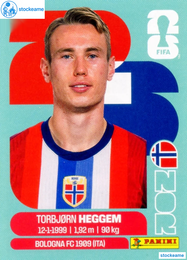 NOR008 - Torbjørn Heggem | Norway | Panini World Cup 2026 Base Sticker - Image 2