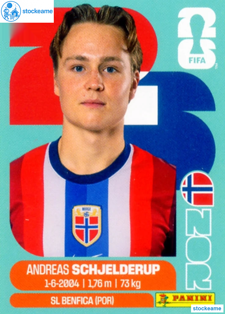 NOR012 - Andreas Schjelderup | Norway | Panini World Cup 2026 Base Sticker - Image 2