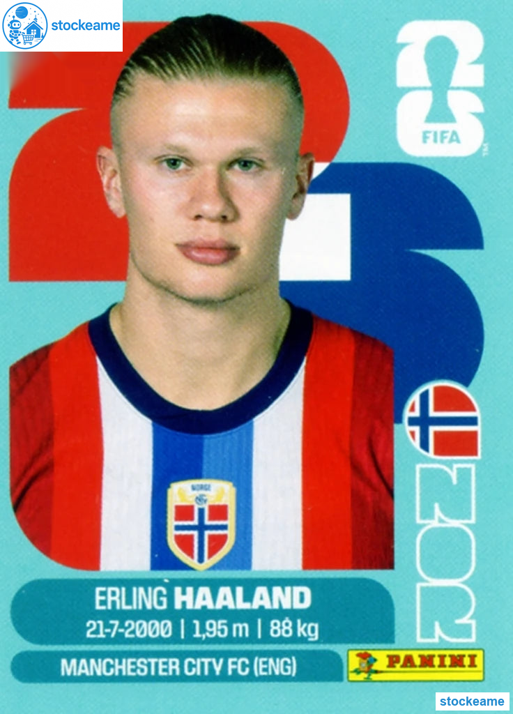 NOR015 - Erling Haaland | Norway | Panini World Cup 2026 Base Sticker - Image 2