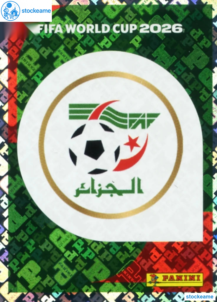 ALG001 - Emblem | Algeria | Panini World Cup 2026 Foil Sticker - Image 2