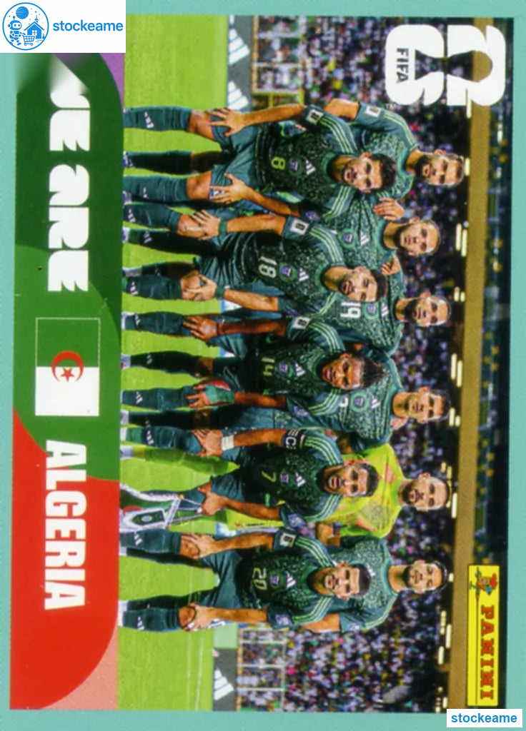 ALG013 - Team Photo | Algeria | Panini World Cup 2026 Base Sticker - Image 2