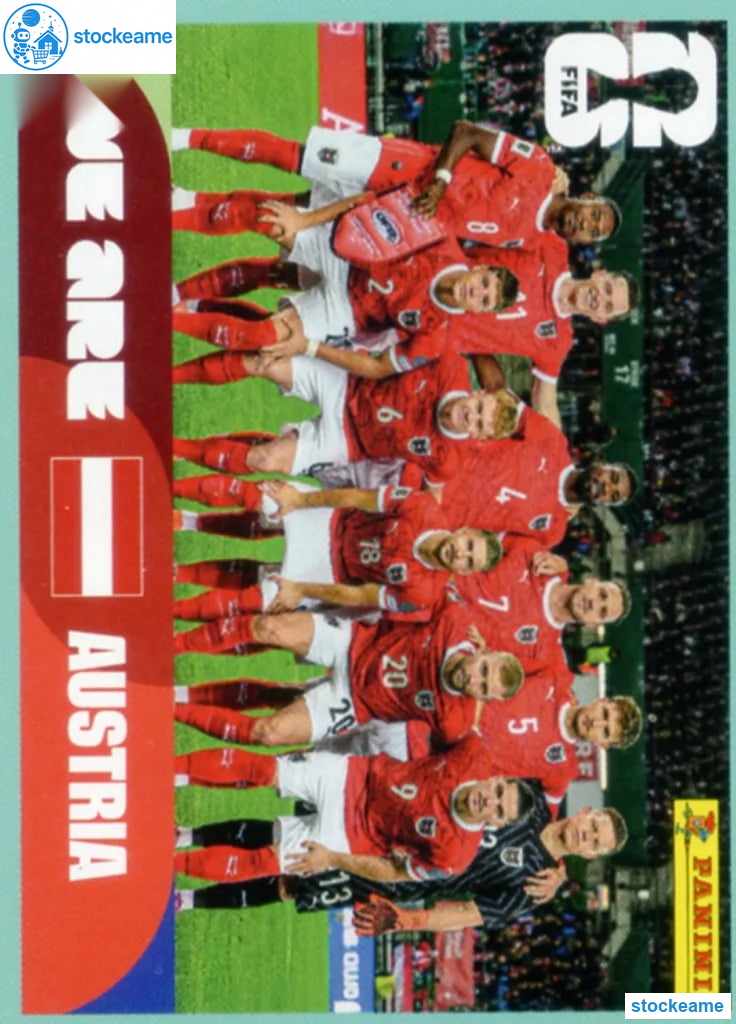 AUT013 - Team Photo | Austria | Panini World Cup 2026 Base Sticker - Image 2