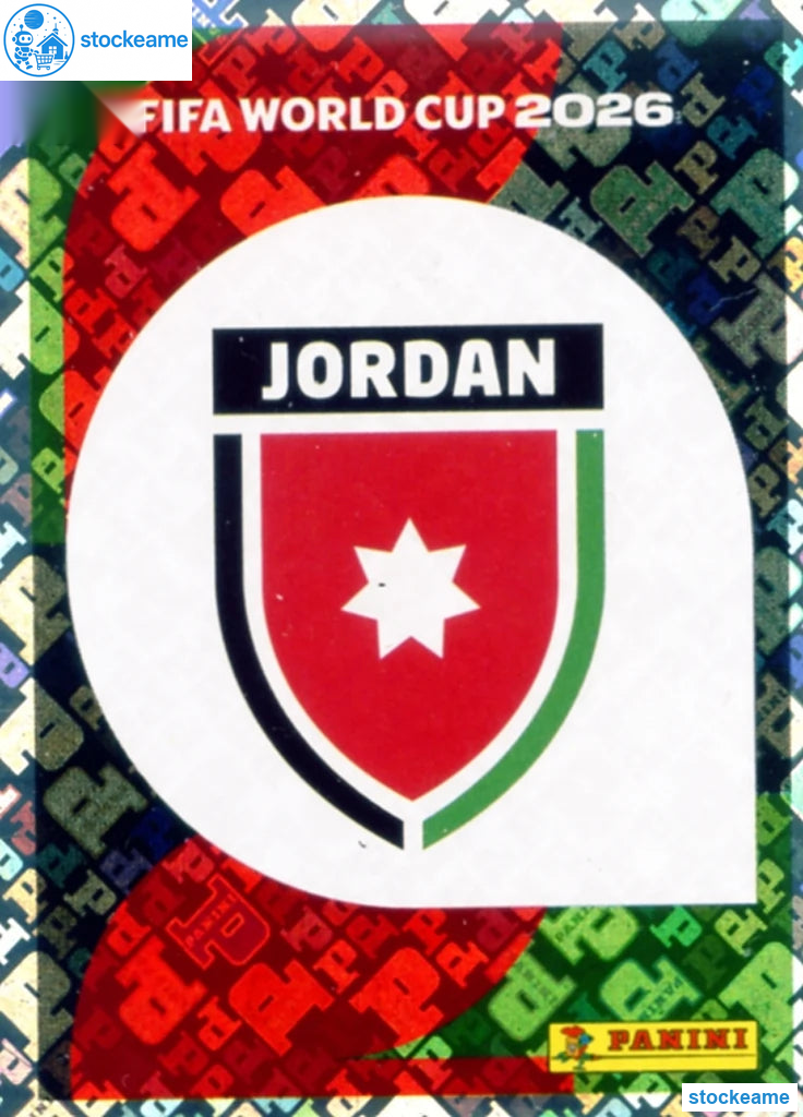 JOR001 - Emblem | Jordan | Panini World Cup 2026 Foil Sticker - Image 2