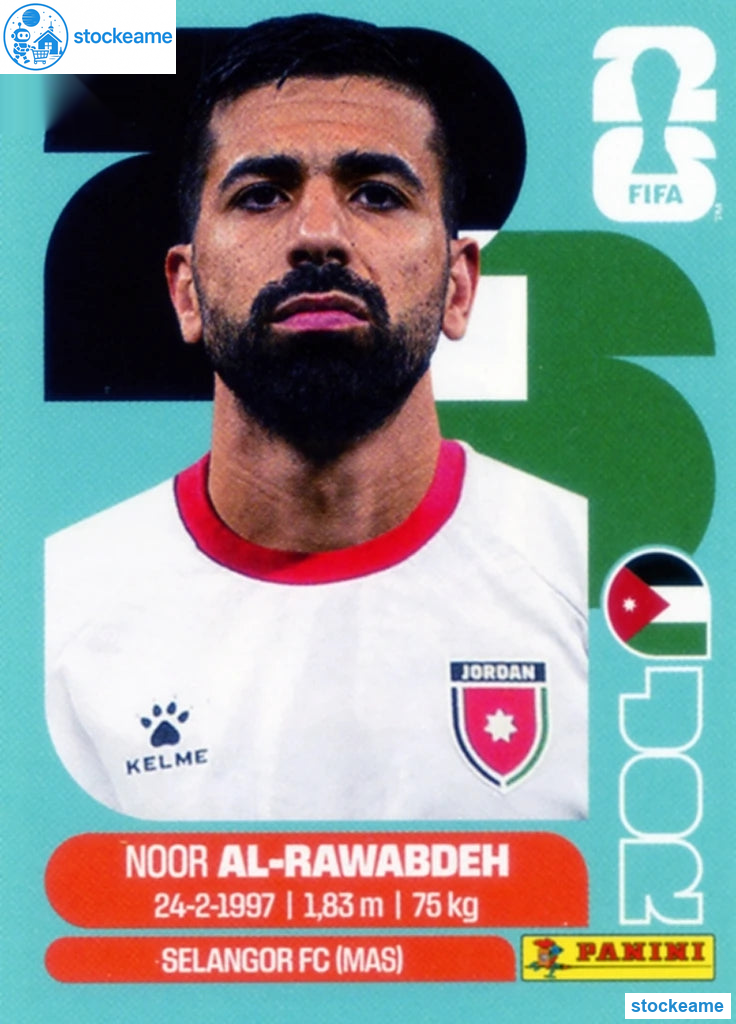 JOR011 - Noor Al-Rawabdeh | Jordan | Panini World Cup 2026 Base Sticker - Image 2