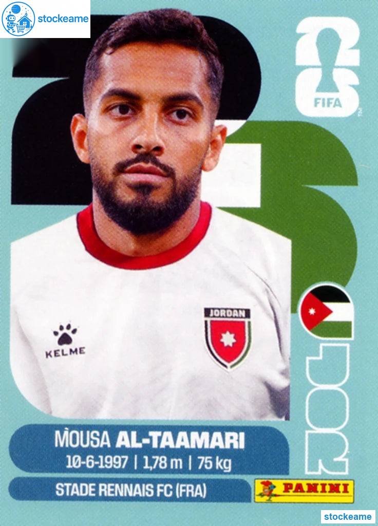JOR015 - Musa Al-Taamari | Jordan | Panini World Cup 2026 Base Sticker - Image 2