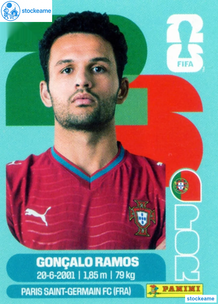 POR018 - Gonçalo Ramos | Portugal | Panini World Cup 2026 Base Sticker - Image 2