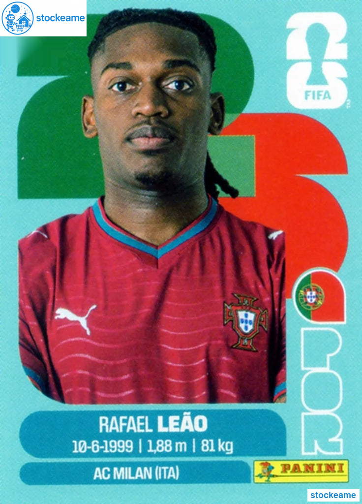 POR020 - Rafael Leão | Portugal | Panini World Cup 2026 Base Sticker - Image 2
