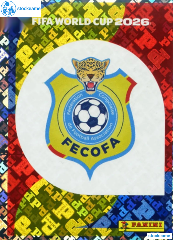 COD001 - Emblem | DR Congo | Panini World Cup 2026 Foil Sticker - Image 2