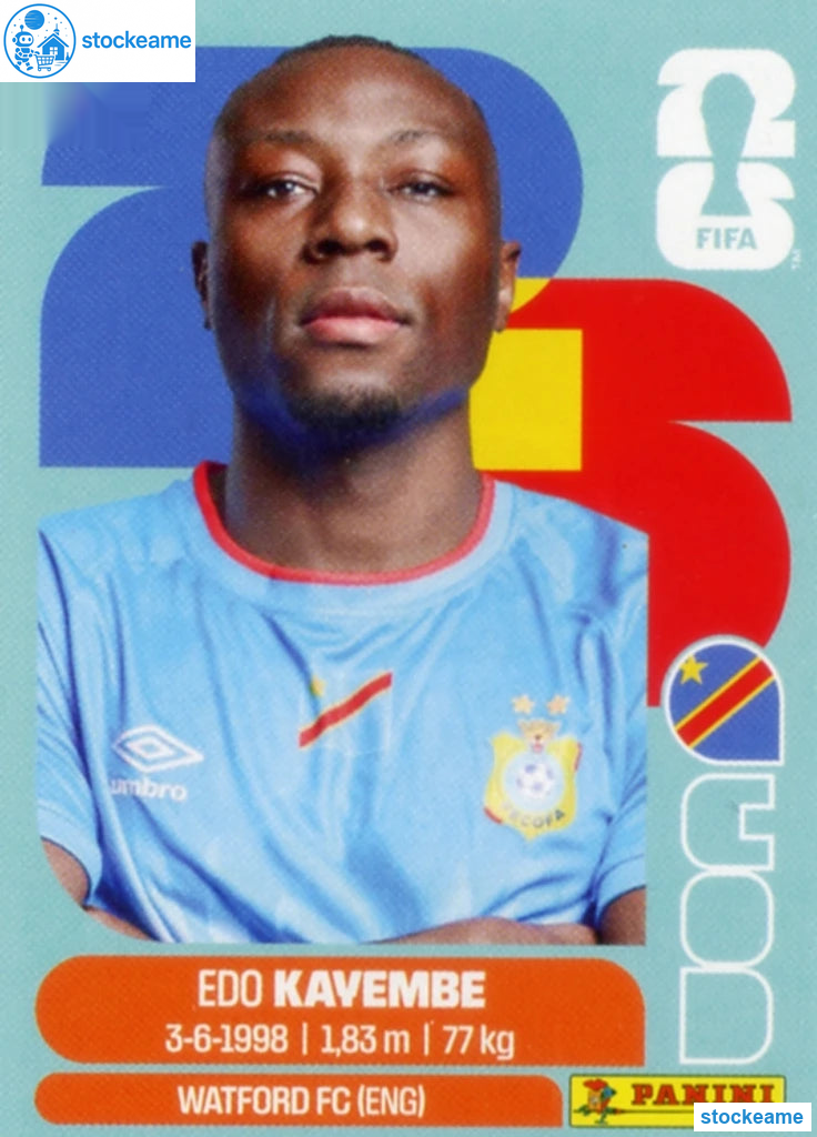 COD010 - Edo Kayembe | DR Congo | Panini World Cup 2026 Base Sticker - Image 2