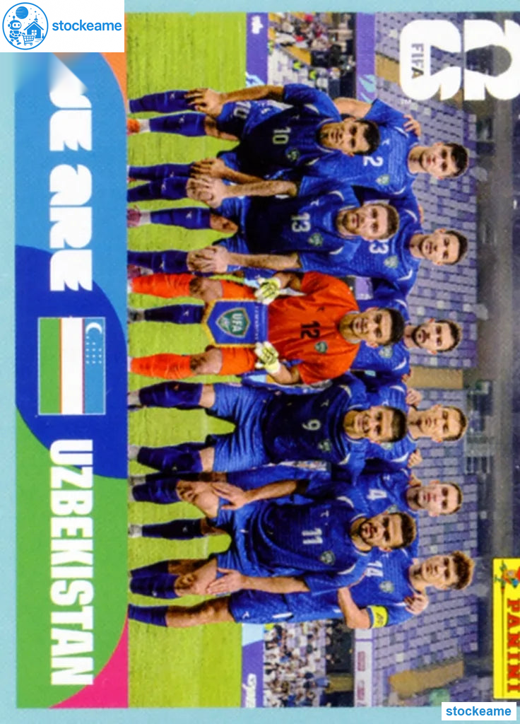 UZB013 - Team Photo | Uzbekistan | Panini World Cup 2026 Base Sticker - Image 2