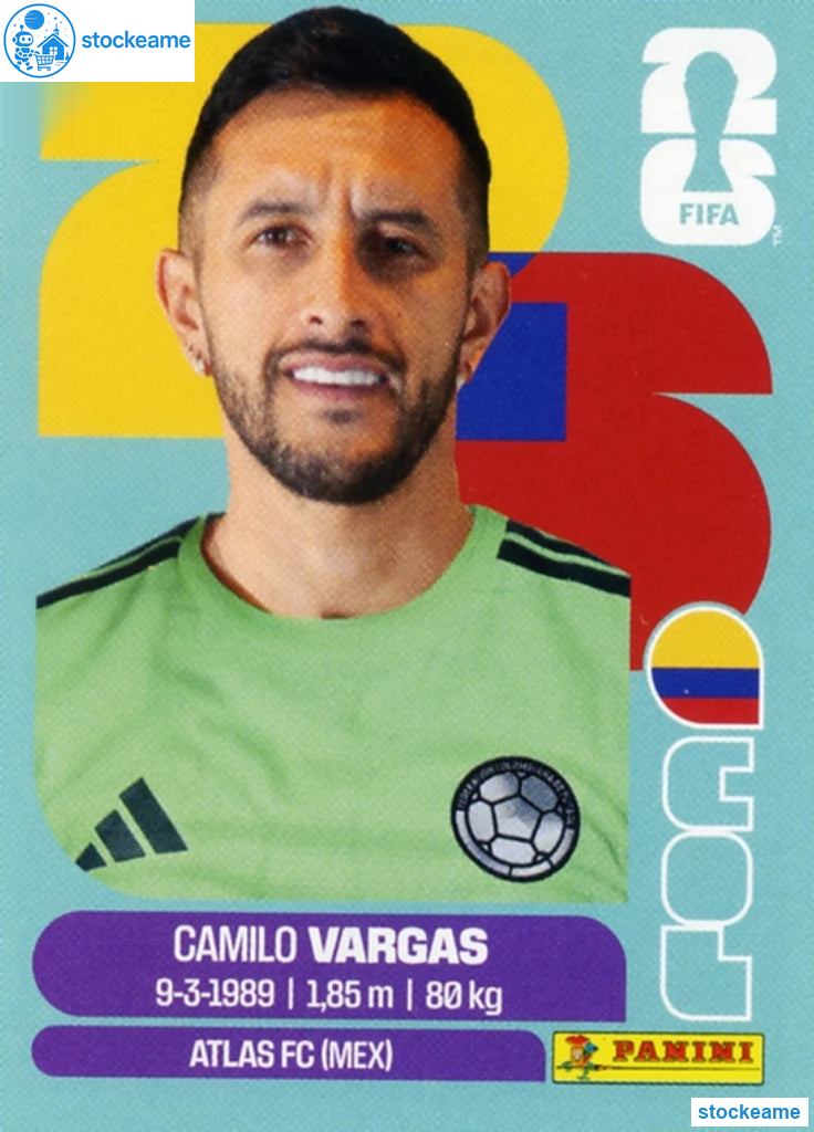 COL002 - Camilo Vargas | Colombia | Panini World Cup 2026 Base Sticker - Image 2