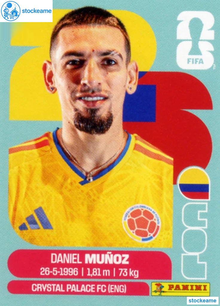 COL006 - Daniel Munoz | Colombia | Panini World Cup 2026 Base Sticker - Image 2