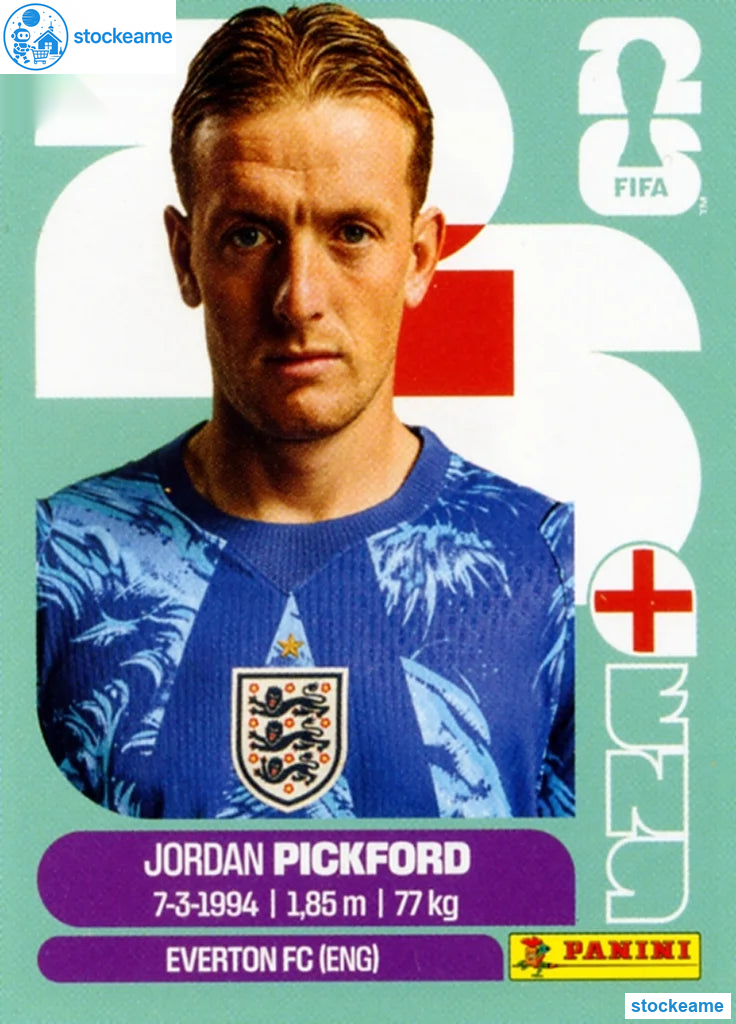 ENG002 - Jordan Pickford | England | Panini World Cup 2026 Base Sticker - Image 2