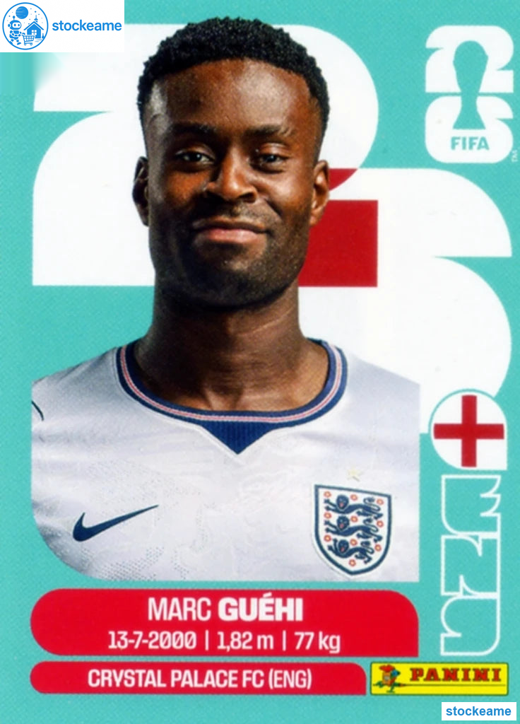 ENG004 - Marc Guéhi | England | Panini World Cup 2026 Base Sticker - Image 2