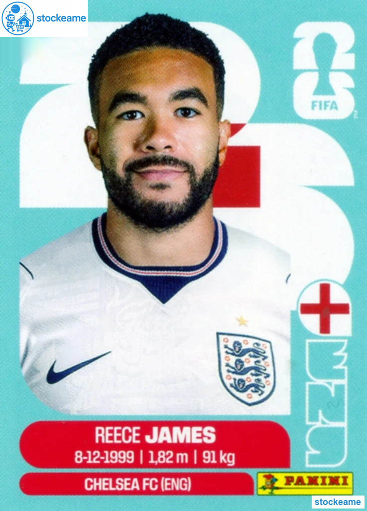ENG007 - Reece James | England | Panini World Cup 2026 Base Sticker - Image 2