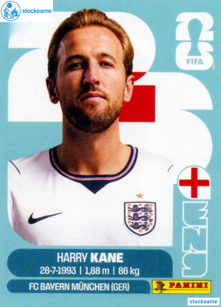 ENG018 - Harry Kane | England | Panini World Cup 2026 Base Sticker - Image 2