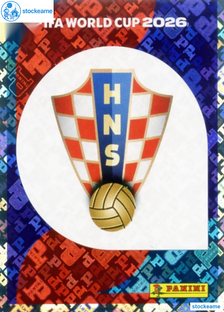 CRO001 - Emblem | Croatia | Panini World Cup 2026 Foil Sticker - Image 2