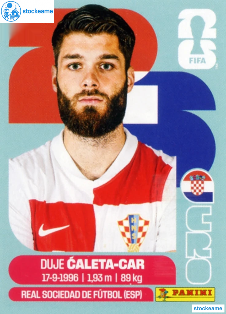 CRO003 - Duje Caleta-Car | Croatia | Panini World Cup 2026 Base Sticker - Image 2