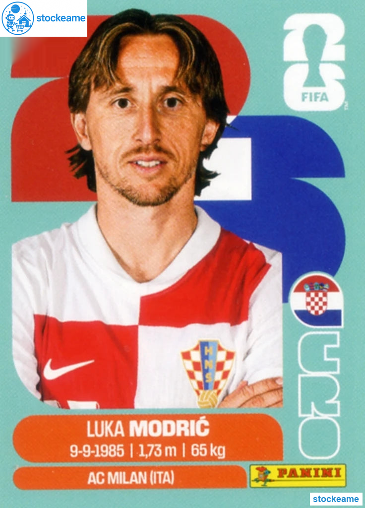 CRO009 - Luka Modrić | Croatia | Panini World Cup 2026 Base Sticker - Image 2