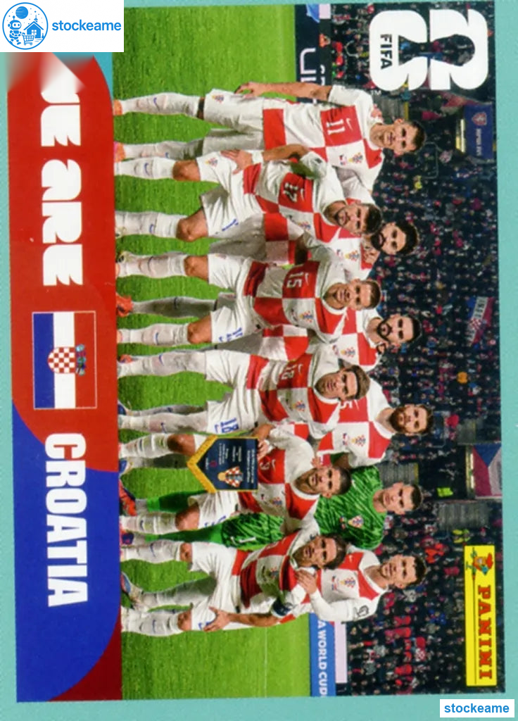 CRO013 - Team Photo | Croatia | Panini World Cup 2026 Base Sticker - Image 2
