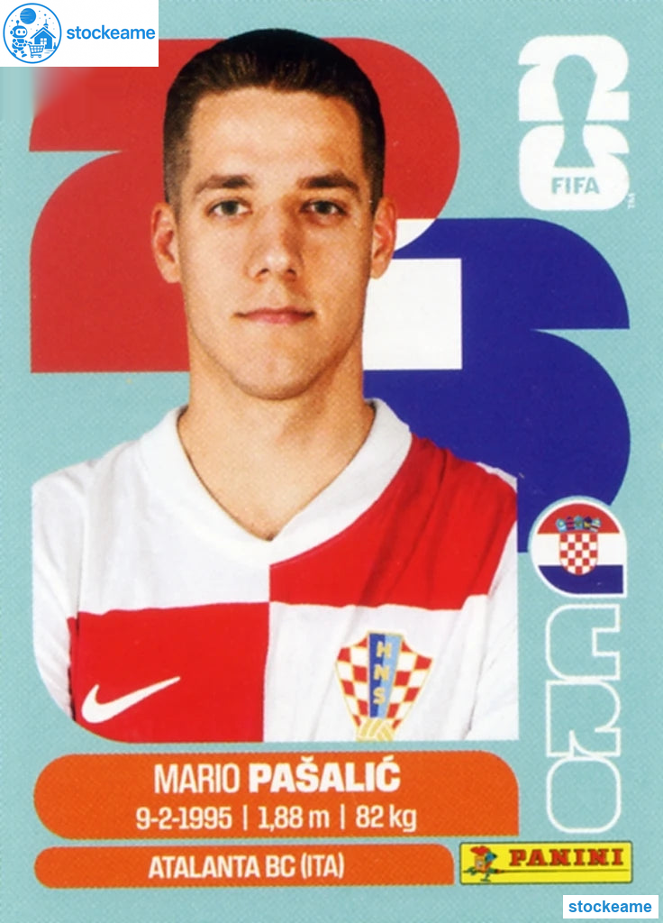 CRO014 - Mario Pasalic | Croatia | Panini World Cup 2026 Base Sticker - Image 2