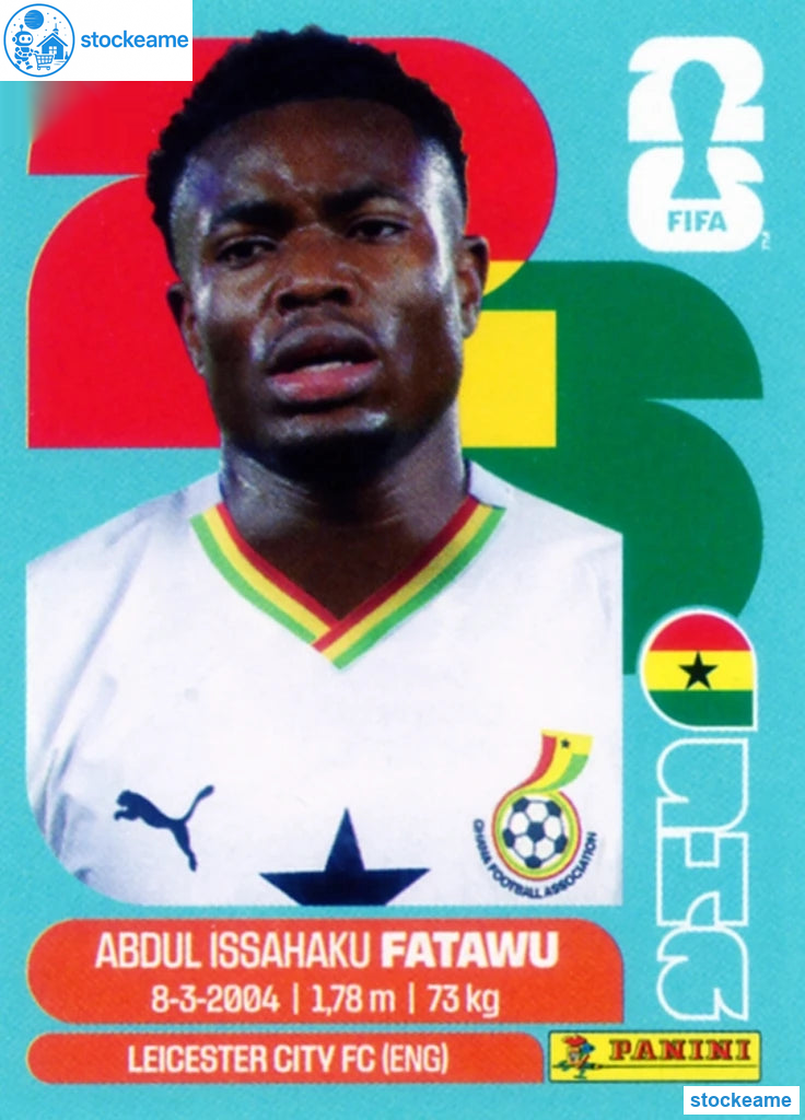 GHA009 - Abdul Issahaku Fatawu | Ghana | Panini World Cup 2026 Base Sticker - Image 2