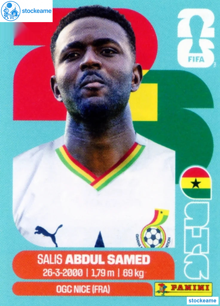 GHA011 - Salis Abdul Samed | Ghana | Panini World Cup 2026 Base Sticker - Image 2