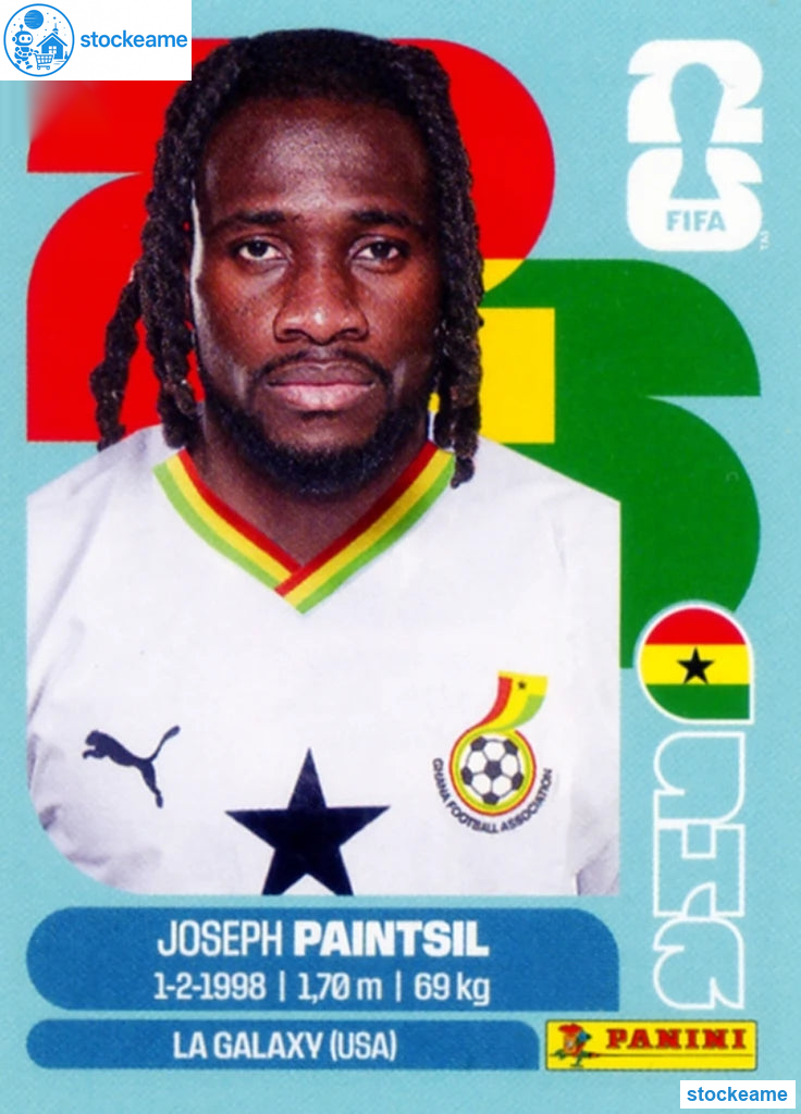 GHA018 - Joseph Paintsil | Ghana | Panini World Cup 2026 Base Sticker - Image 2