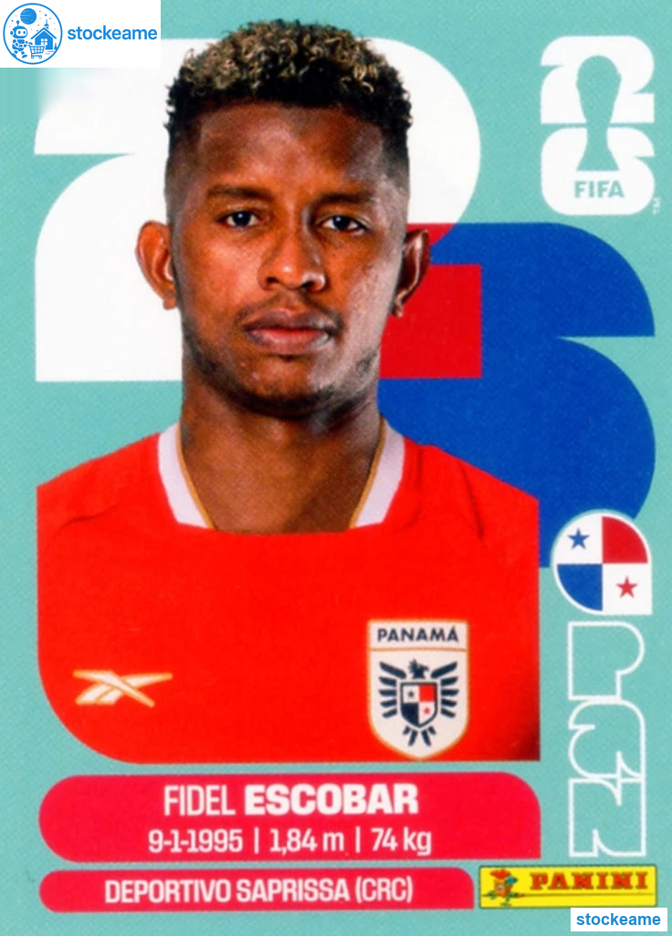 PAN004 - Fidel Escobar | Panama | Panini World Cup 2026 Base Sticker - Image 2