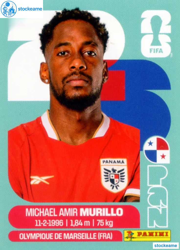 PAN006 - Michael Amir Murillo | Panama | Panini World Cup 2026 Base Sticker - Image 2