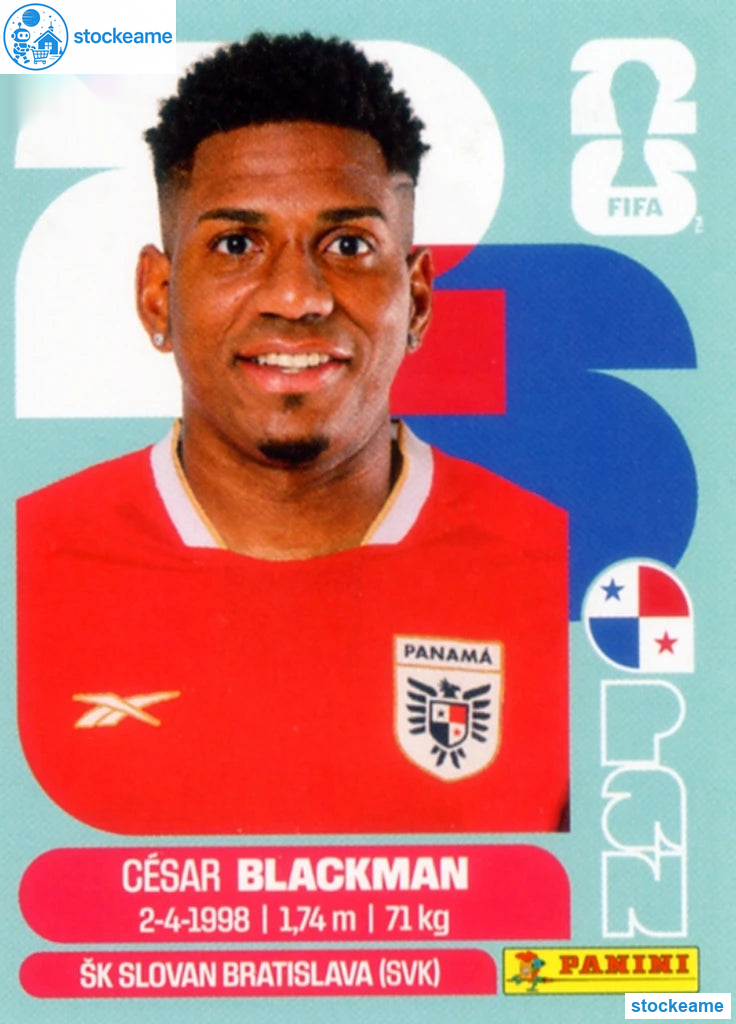 PAN009 - Cesar Blackman | Panama | Panini World Cup 2026 Base Sticker - Image 2