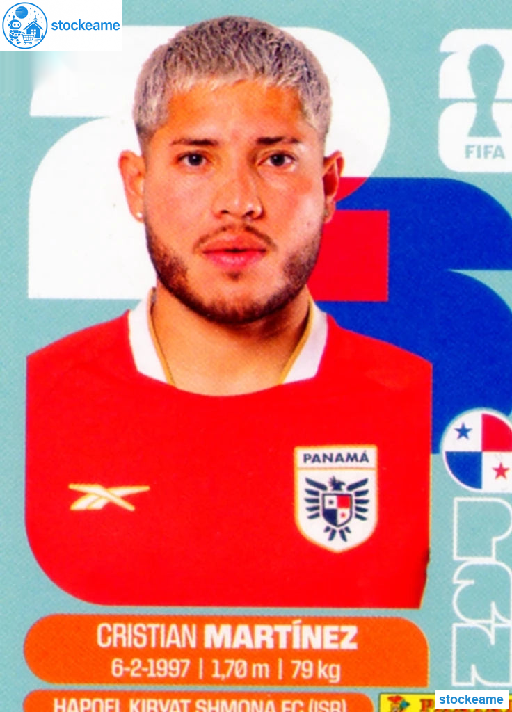 PAN010 - Cristian Martinez | Panama | Panini World Cup 2026 Base Sticker - Image 2
