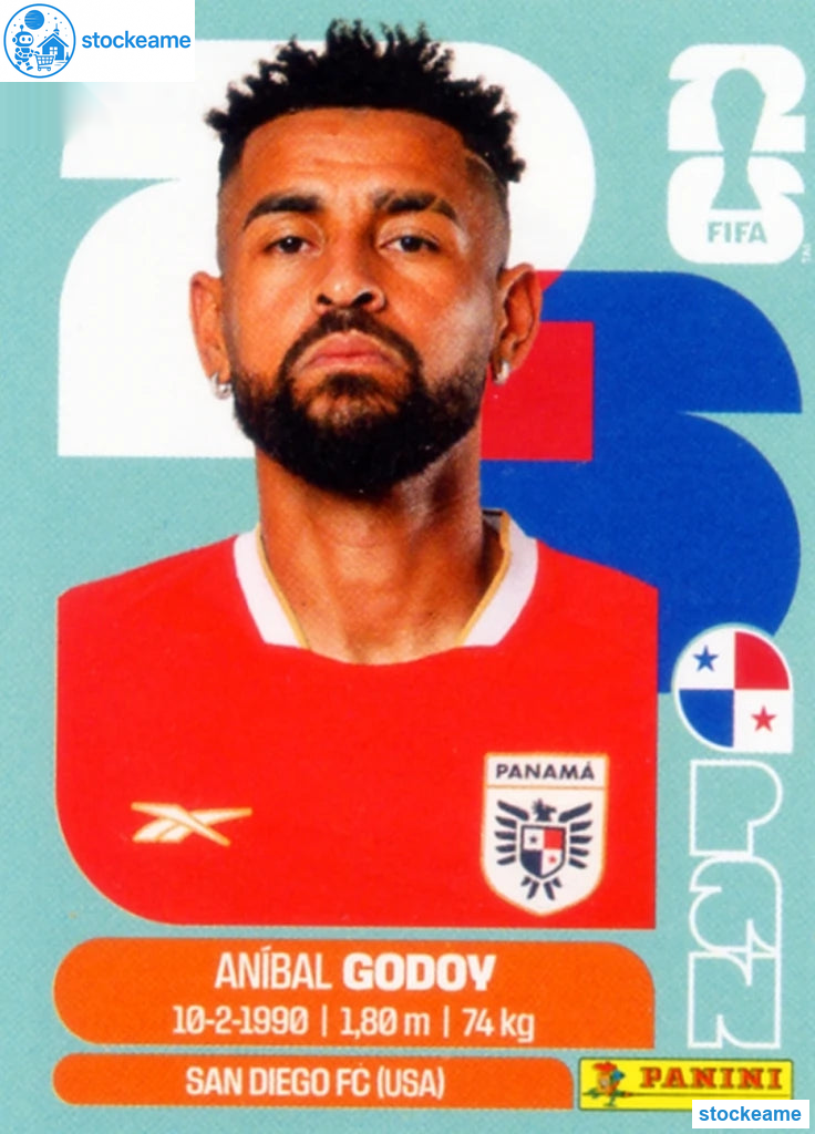 PAN011 - Aníbal Godoy | Panama | Panini World Cup 2026 Base Sticker - Image 2