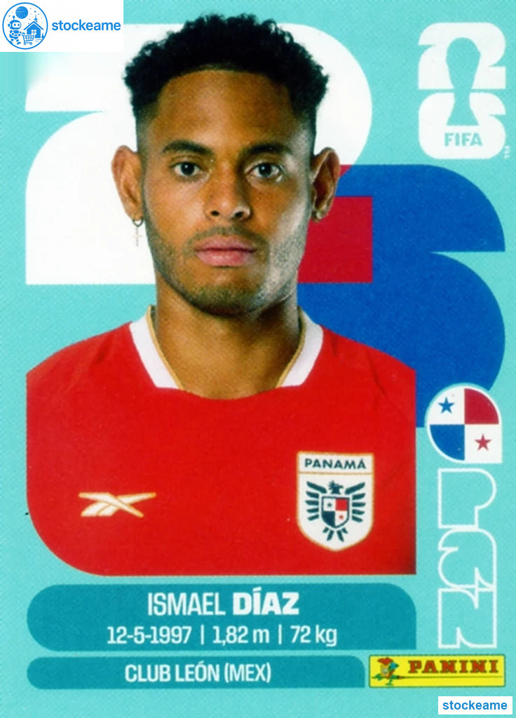 PAN016 - Ismael Díaz | Panama | Panini World Cup 2026 Base Sticker - Image 2