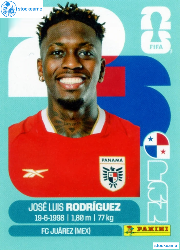 PAN019 - Jose Luiz Rodriguez | Panama | Panini World Cup 2026 Base Sticker - Image 2