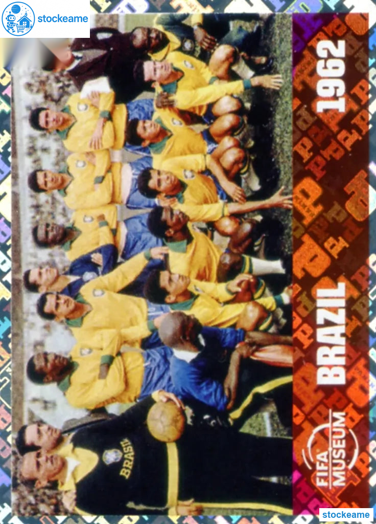 FWC012 - Brazil 1962 | FIFA World Cup History | Panini World Cup 2026 Foil Sticker - Image 2