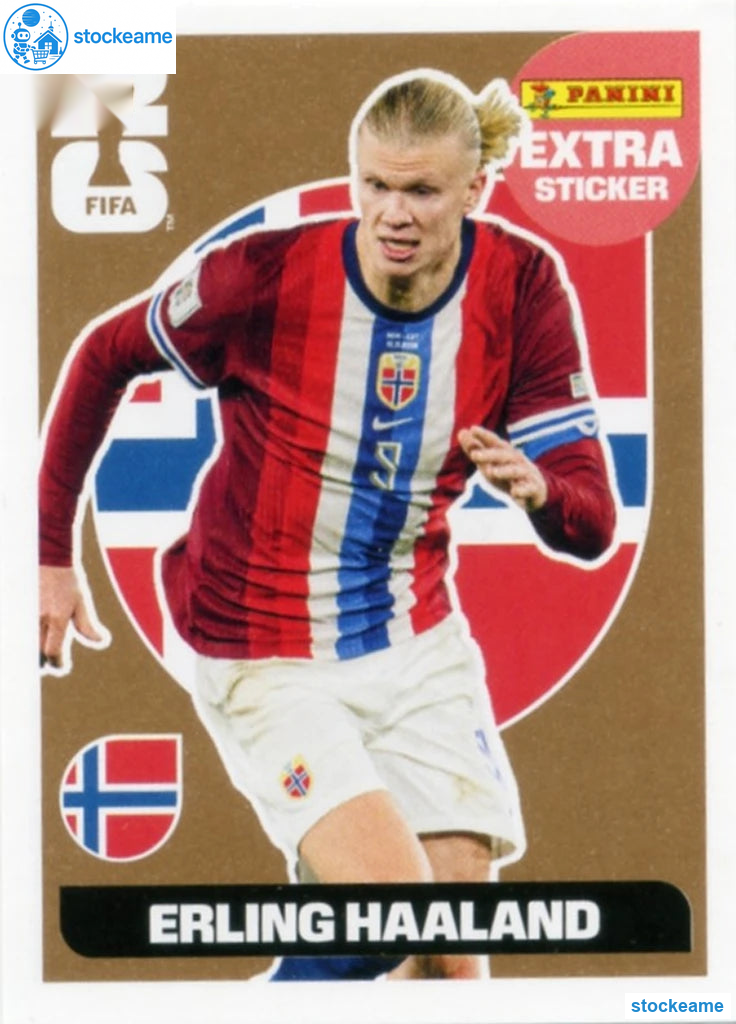 EH-b - Erling Haaland | Norway | Panini World Cup 2026 Extra / Bronze Sticker - Image 2