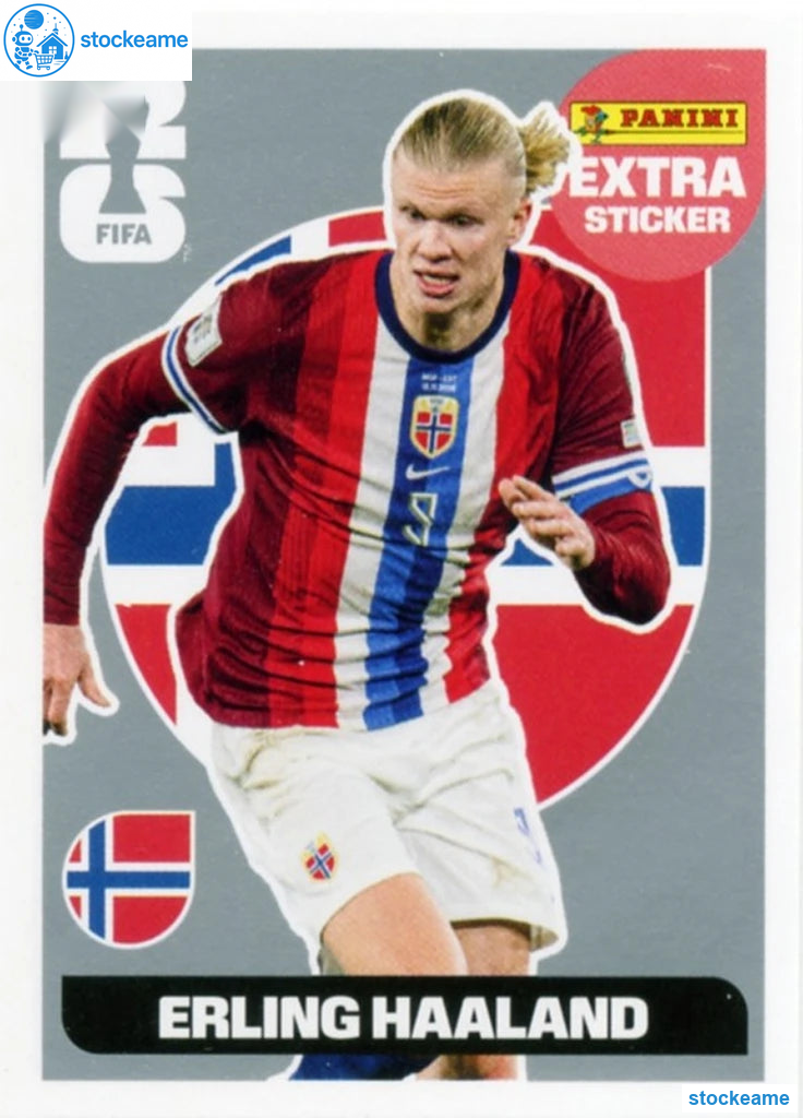 EH-s - Erling Haaland | Norway | Panini World Cup 2026 Extra / Silver Sticker - Image 2