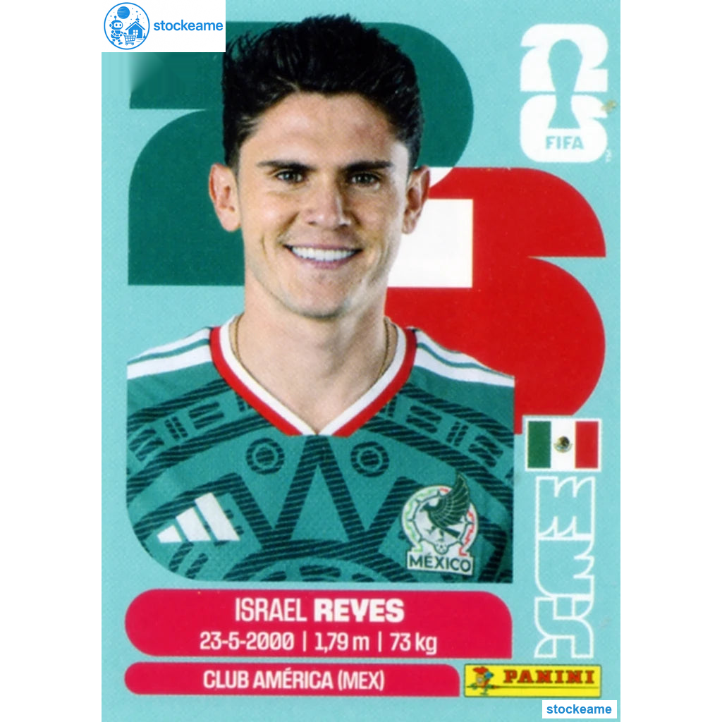 MEX007 - Israel Reyes | Mexico | Panini World Cup 2026 Base Sticker