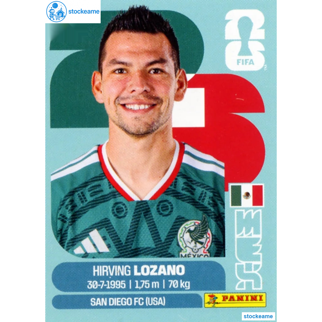 MEX015 - Hirving Lozano | Mexico | Panini World Cup 2026 Base Sticker