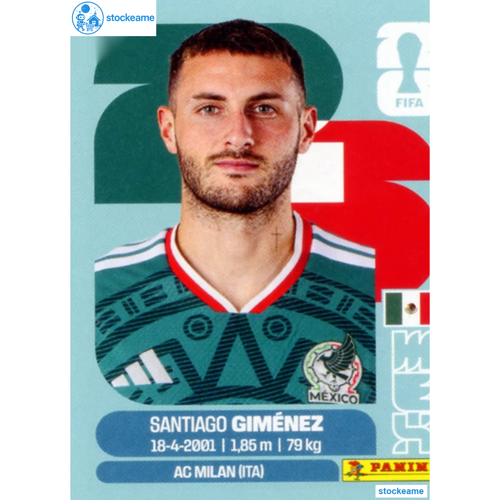 MEX016 - Santiago Giménez | Mexico | Panini World Cup 2026 Base Sticker